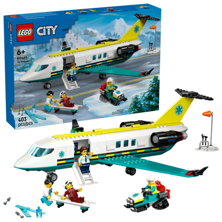 LEGO CITY AEREO AMBULANZA DI EMERGENZA