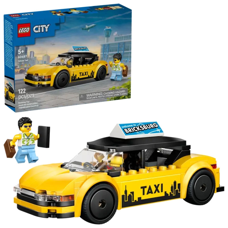 LEGO CITY TAXI GIALLO