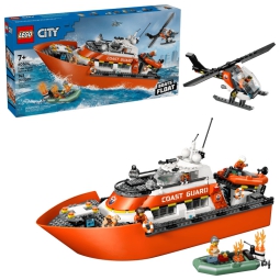 LEGO CITY MOTOSCAFO DI   SOCCORSO ED ELICOTTERO
