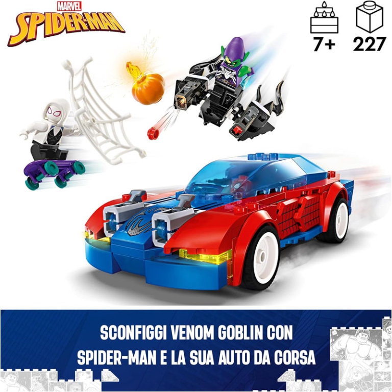 LEGO SUPER HEROES AUTO DA CORSA SPIDERMAN VS VENOM 2