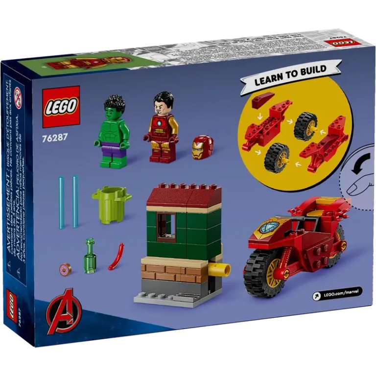LEGO SUPER HEROES IRON MAN CON MOTO E HULK 3