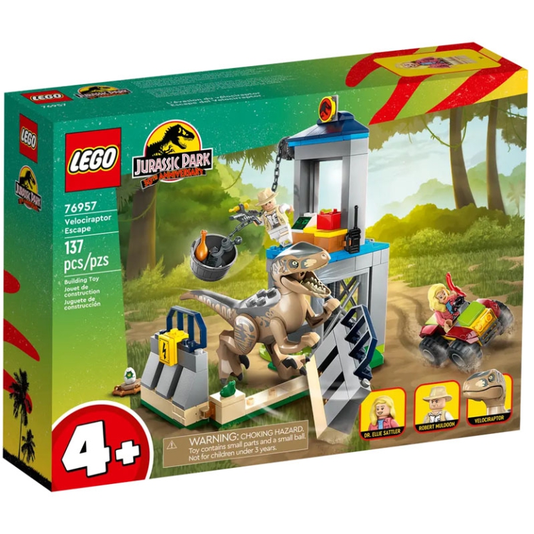 LEGO JURASSIC LA FUGA DEL VELOCIRAPTOR