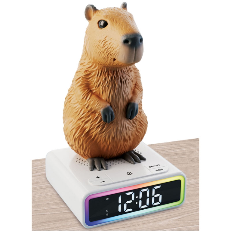 SVEGLIA CAPYBARA 12X12CM 3