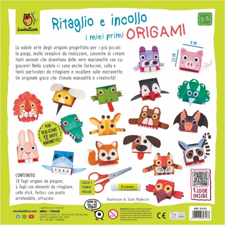 CREA DUDU' RITAGLIO E INCOLLO GLI ORIGAMI 3 ANNI 2
