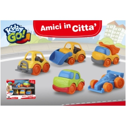 KIDDY GO AMICI IN CITTA SET 5 VEICOLI