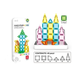 COSTRUZIONI MAGNETIC NANO PIASTRELLE 40PZ