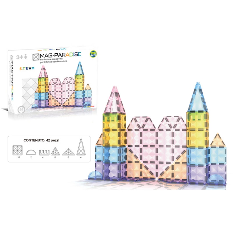 COSTRUZIONI MAGNETIC NANO PIASTRELLE DIAMOND 42PZ
