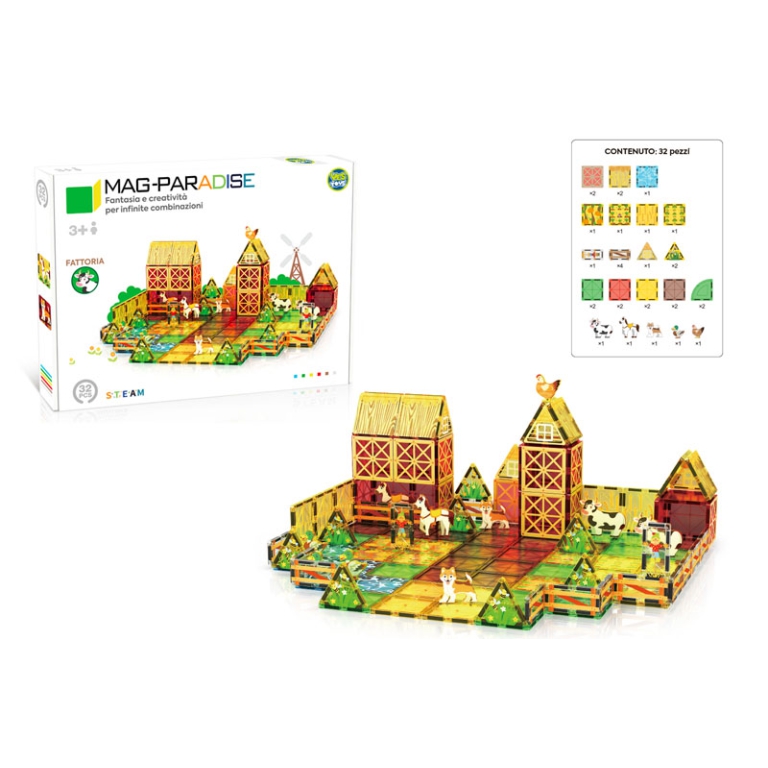 COSTRUZIONI MAGNETICHE PIASTRELLE FATTORIA 32PZ