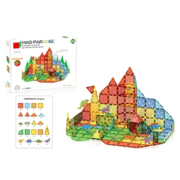 COSTRUZIONI MAGNETICHE PIASTRELLE DINOSAURI 32PZ