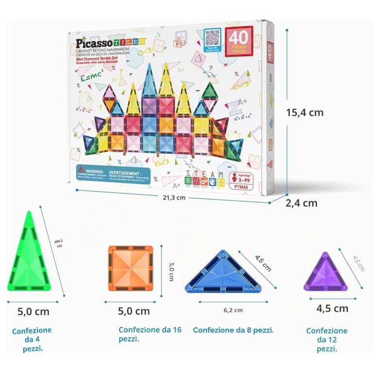 COSTRUZIONI PICASSO MAGNETIC 40 PIASTRELLE 2