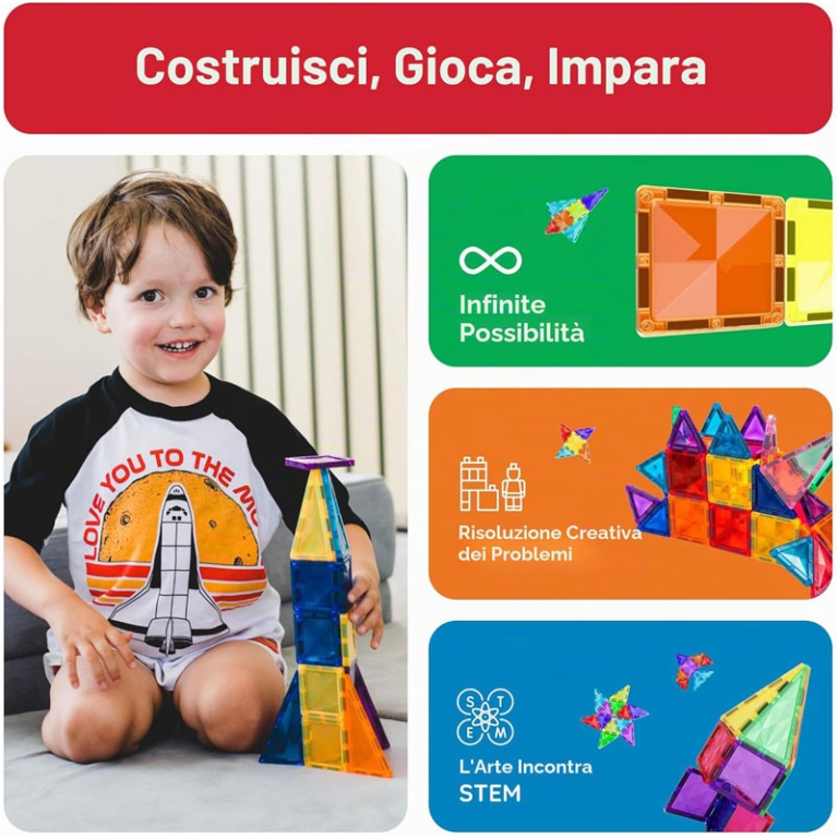 COSTRUZIONI PICASSO MAGNETIC 40 PIASTRELLE 3