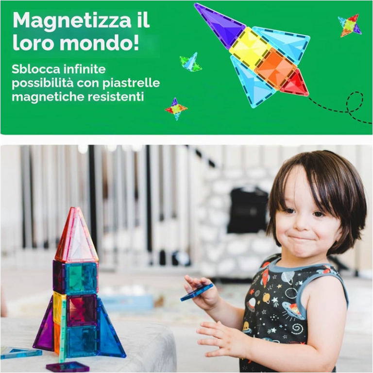 COSTRUZIONI PICASSO MAGNETIC 40 PIASTRELLE 5