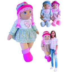 BAMBOLA STOFFA LINDA 90CM