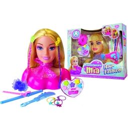 TESTA DA PETTINARE 30CM  CON ACCESSORI