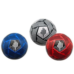 PALLONE IN CUOIO CALCIO STRIPES SGONFIO