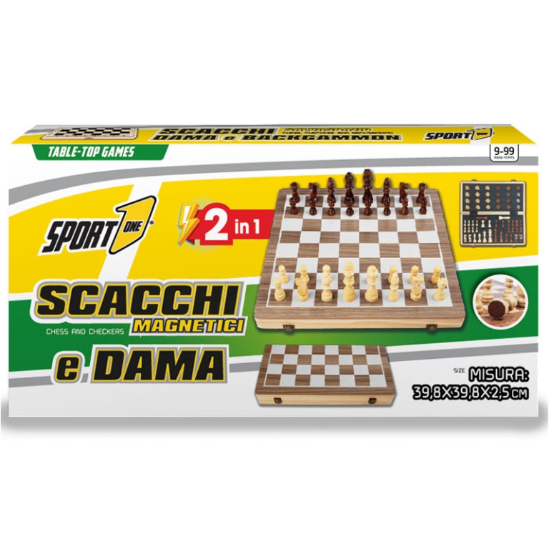 SCACCHIERA MAGNETICA     SALVASPAZIO 39X39CM