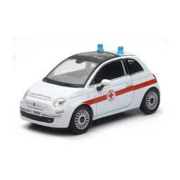 AUTO FIAT 500 CROCE ROSSA 1:24