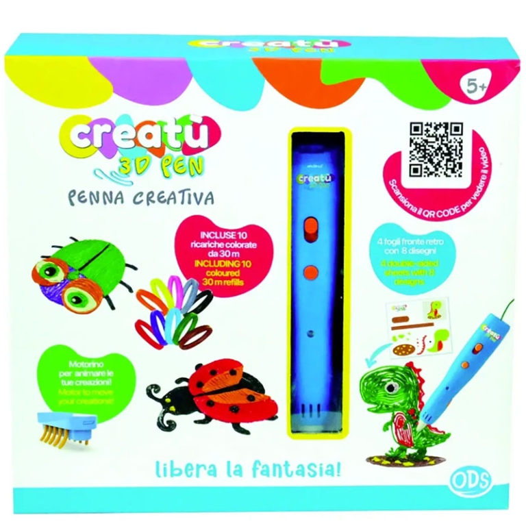 CREATU' PENNA 3D CREATIVA CON 10 RICARICHE 3
