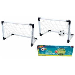 PORTA CALCIO 2PZ 60X30X40CM CON PALLINA
