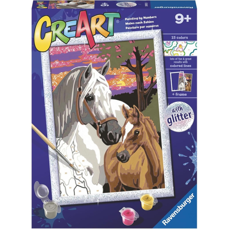CREART CAVALLO AL TRAMONTO 20X27X5CM