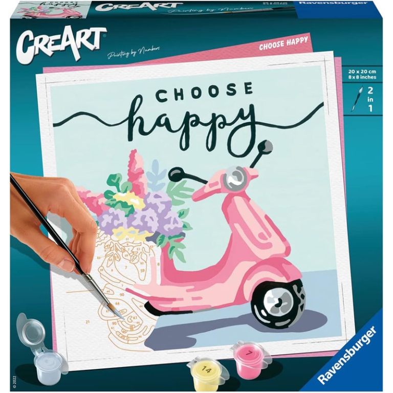CREART CHOOSE HAPPY 20X20 CM