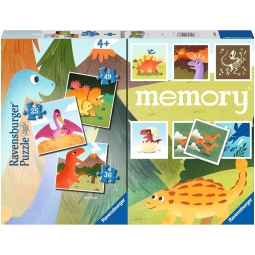 MULTIPACK 3 PUZZLE+MEMORY DINOSAURI