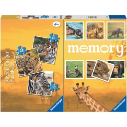 MULTIPACK 3 PUZZLE+MEMORY BABY ANIMALS