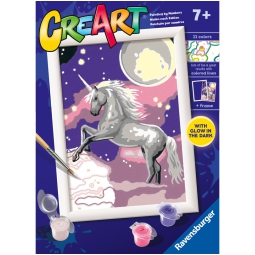 CREART CIELO UNICORNO    STELLATO 22X16CM