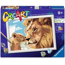 CREART LEONE E CUCCIOLO  18X24CM
