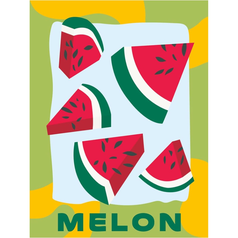 CREART MELON POSTER 24X18 CM 2