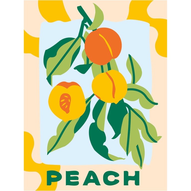 CREART PEACH POSTER 24X18 CM 2