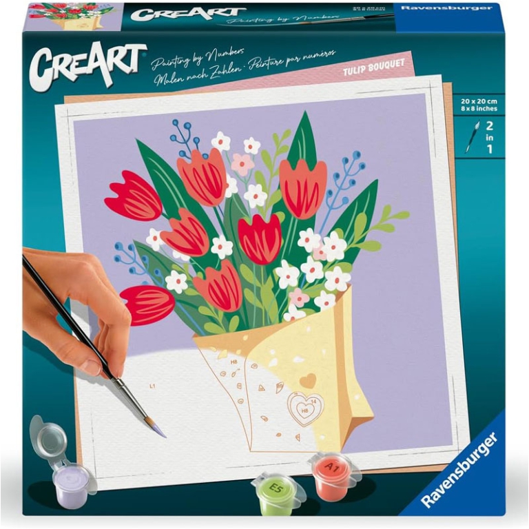 CREART BOUQUET DI TULIPANI 20X20CM