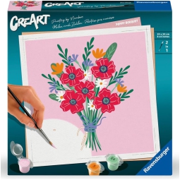 CREART BOUQUET DI PAPAVERI 20X20CM