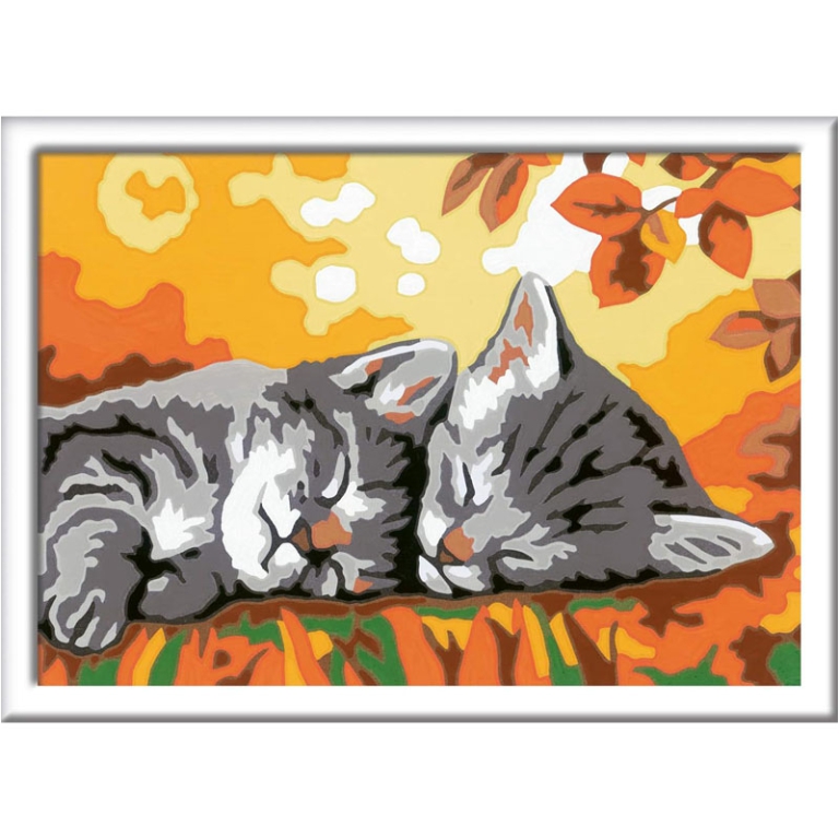 CREART GATTINI IN AUTUNNO 16X22X5CM 2