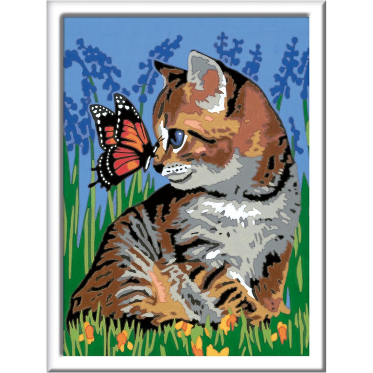 CREART GATTINO E FARFALLA 26X20XM 2