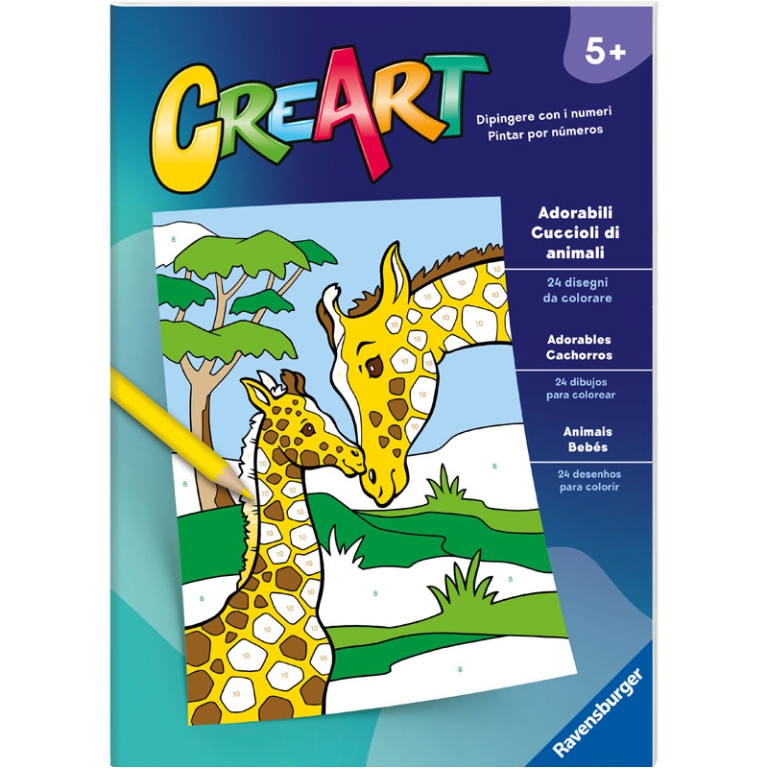 CREART LIBRO ADORABILI   CUCCIOLI ANIMALI