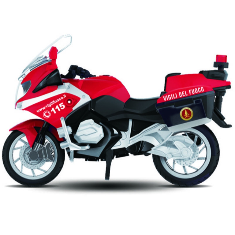 MOTO VIGILI DEL FUOCO A  FRIZIONE LUCI E SUONI 2