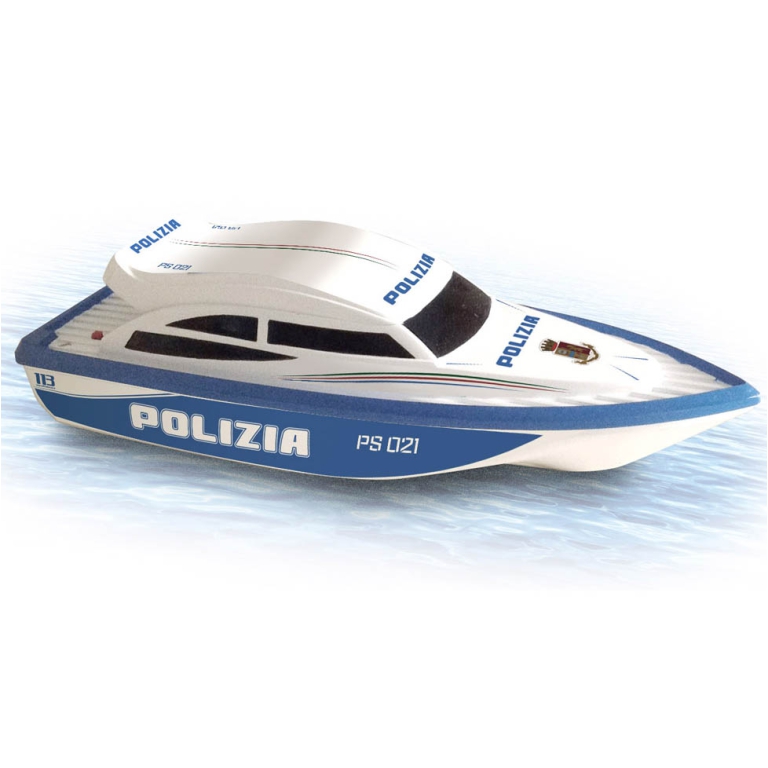 MOTOSCAFO POLIZIA 28CM A BATTERIA 2