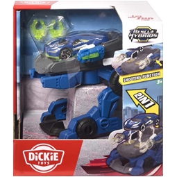 POLICE TROOPER 12CM+AUTO DIE CAST 1:64