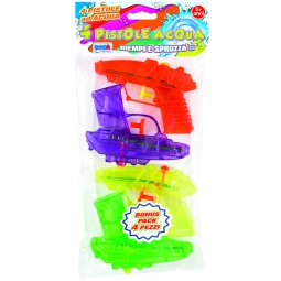 PISTOLA AD ACQUA 11,5CM 4PZ BLISTER