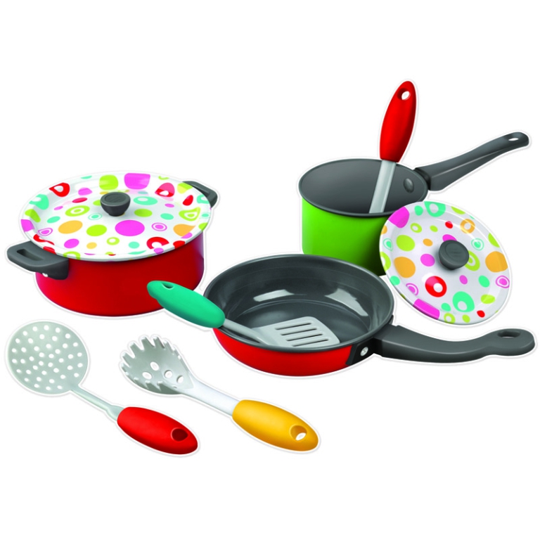 SET CUCINA IN METALLO 9PZ 2