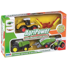 PLAY SET TRATTORE DIE CAST E VEICOLO RETROCARICA