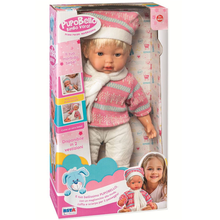 BAMBOLA PRIME PAROLE 42CM PUPOBELLO