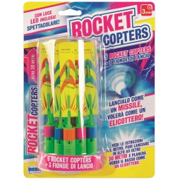 SET 6 ELICOOTERI CON LED E FIONDE