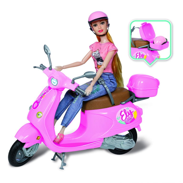 BAMBOLA ELY SUPER SCOOTER 29CM CON ACCESSORI 2