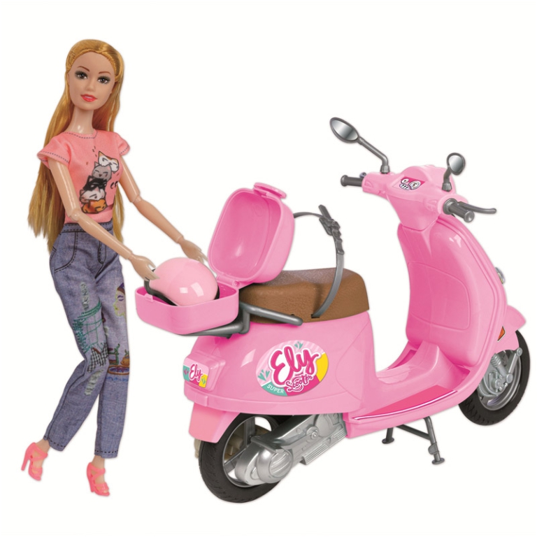 BAMBOLA ELY SUPER SCOOTER 29CM CON ACCESSORI 3