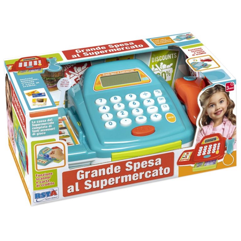 REGISTRATORE DI CASSA CON SCANNER 13X27CM