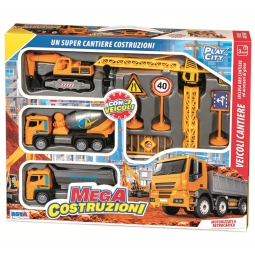 PLAY SET MEGA COSTRUZIONI CON GRU 32X39CM