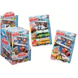 SET 3 VEICOLI A RETROCARICA 22X33CM