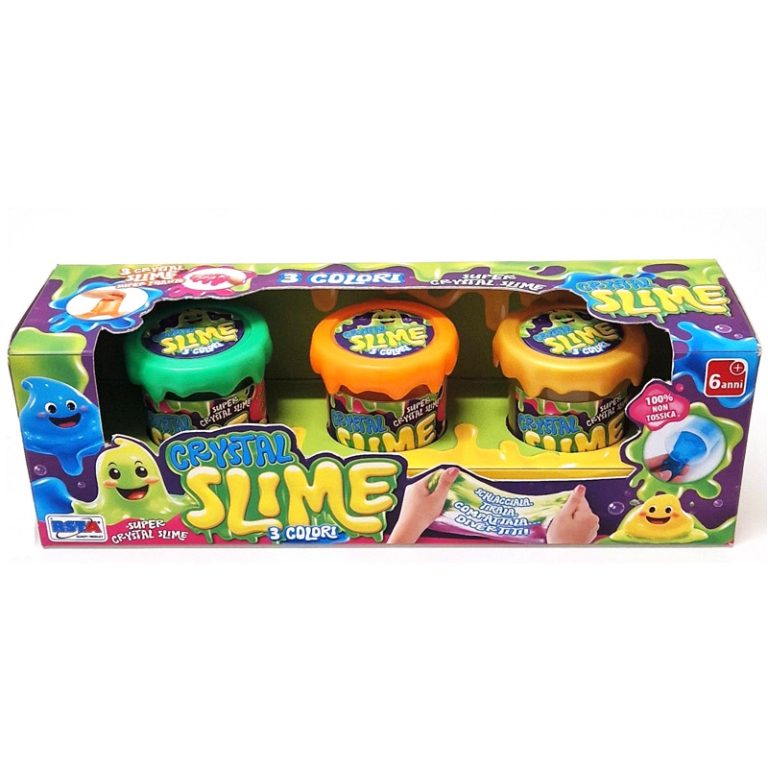 SET SLIME CRYSTAL 3 VASETTI 8X26CM